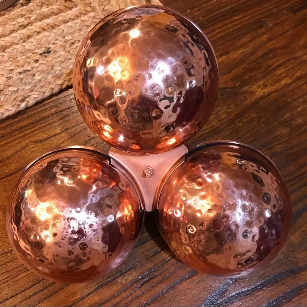 ▪️Hammered Copper & Silver Serving Piece